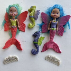 Swimways Fairy Tails Mermaid dolls Opal pink/blue Ruby green/orange Pool Bath